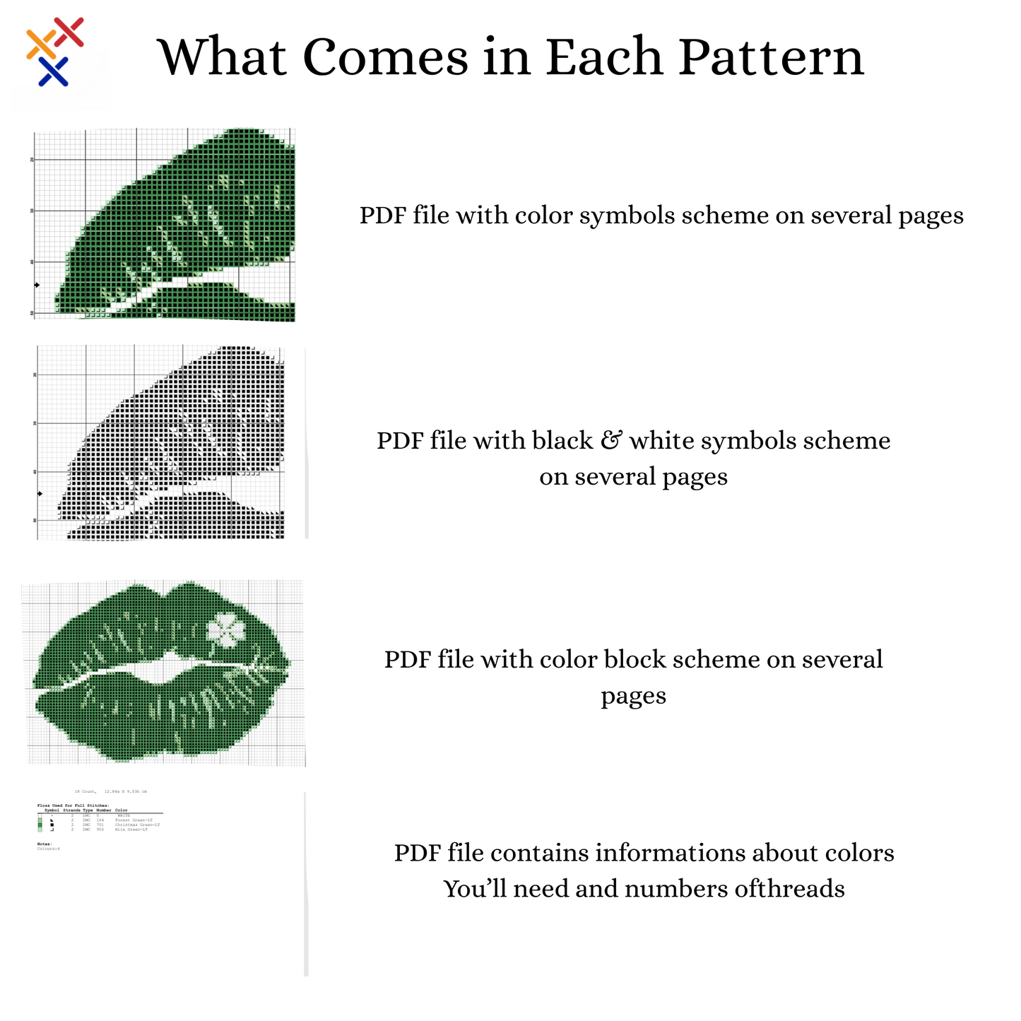Kiss Cross Stitch Pattern | Monochrome Cross Stitch Pattern |PDF instant download