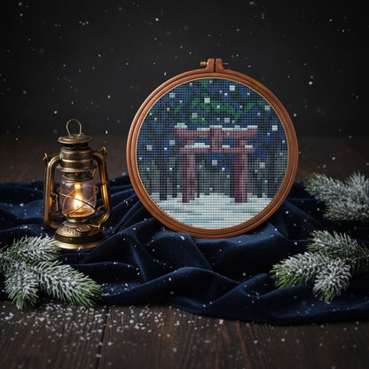 Winter Shrine — Cross Stitch Pattern