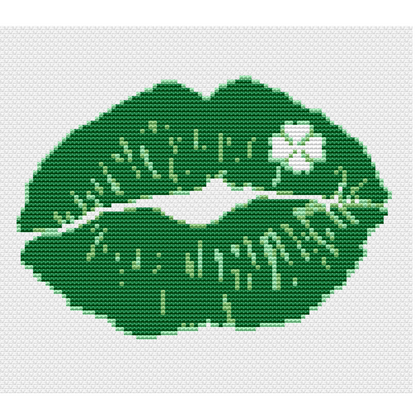 Kiss Cross Stitch Pattern | Monochrome Cross Stitch Pattern |PDF instant download