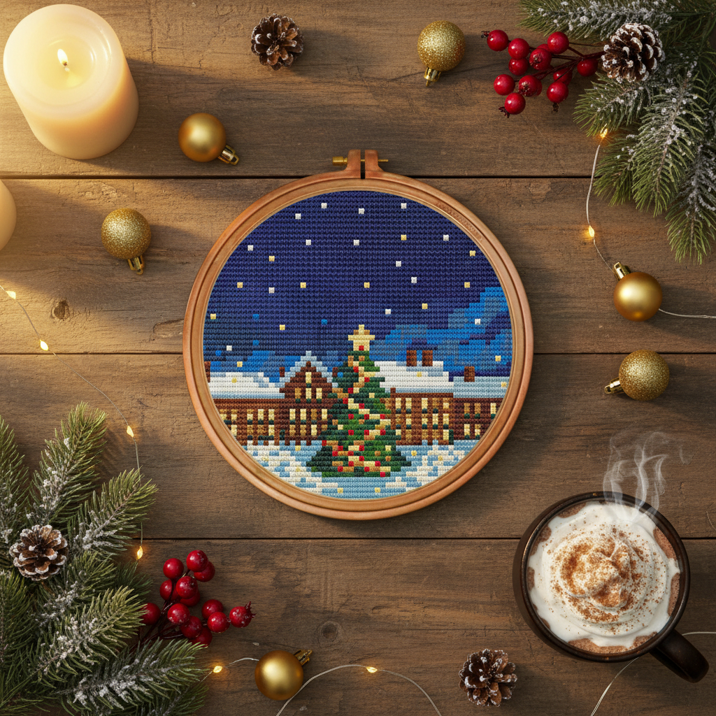 Christmas City — Cross Stitch Pattern PDF