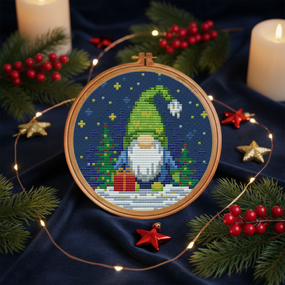Christmas Gnome Cross Stitch Pattern - Digital Download