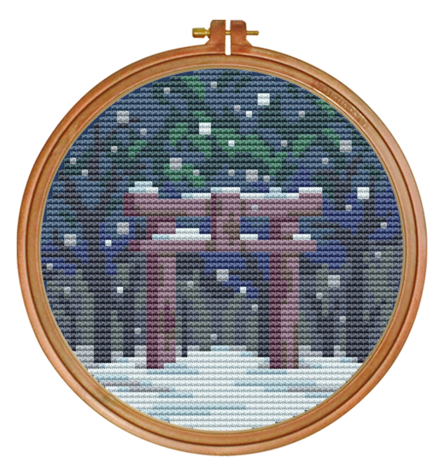 Winter Shrine — Cross Stitch Pattern