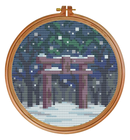 Winter Shrine — Cross Stitch Pattern