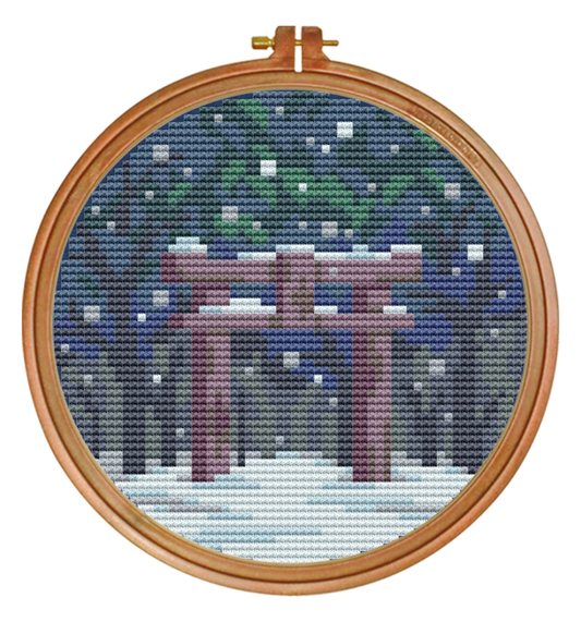Winter Shrine — Cross Stitch Pattern
