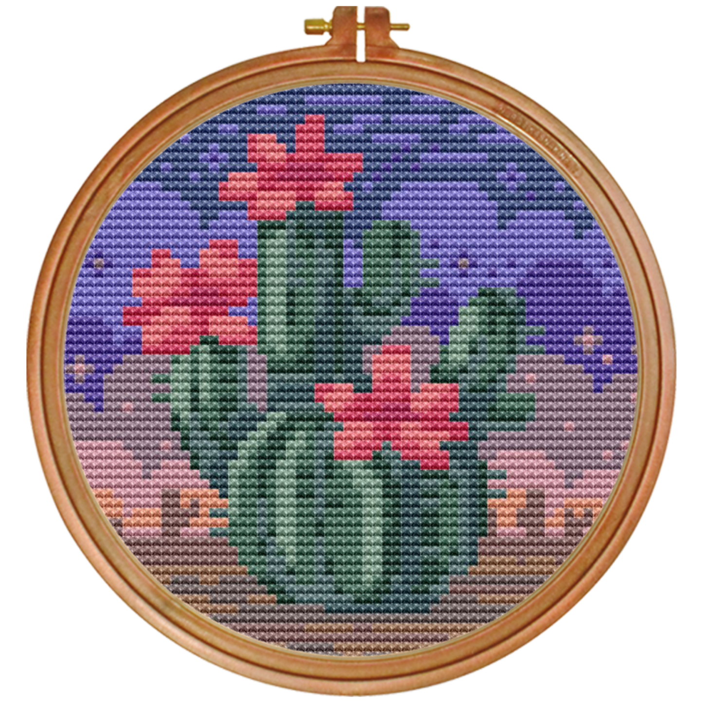 🌵 Desert Bloom Cross-Stitch Pattern