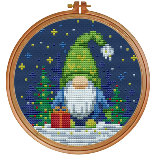 Christmas Gnome Cross Stitch Pattern - Digital Download