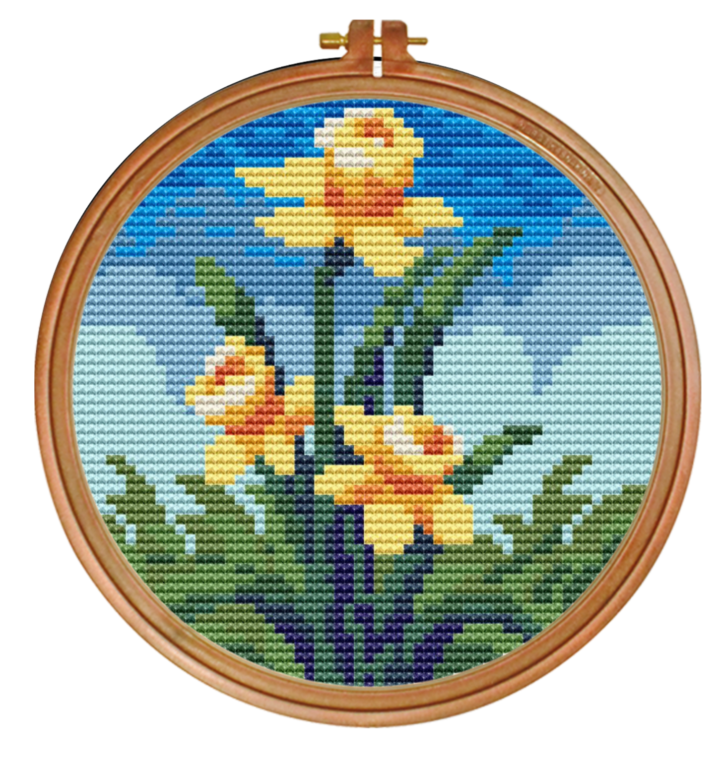 Spring Bloom — Daffodil Cross Stitch Pattern