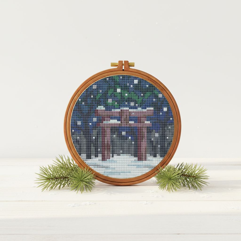 Winter Shrine — Cross Stitch Pattern