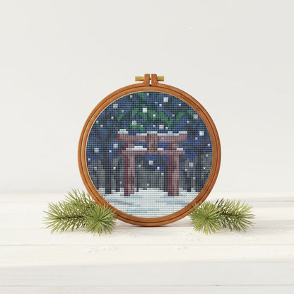 Winter Shrine — Cross Stitch Pattern
