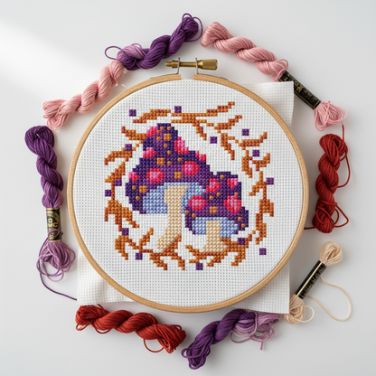 Forest Magic Cross Stitch Pattern 🍄