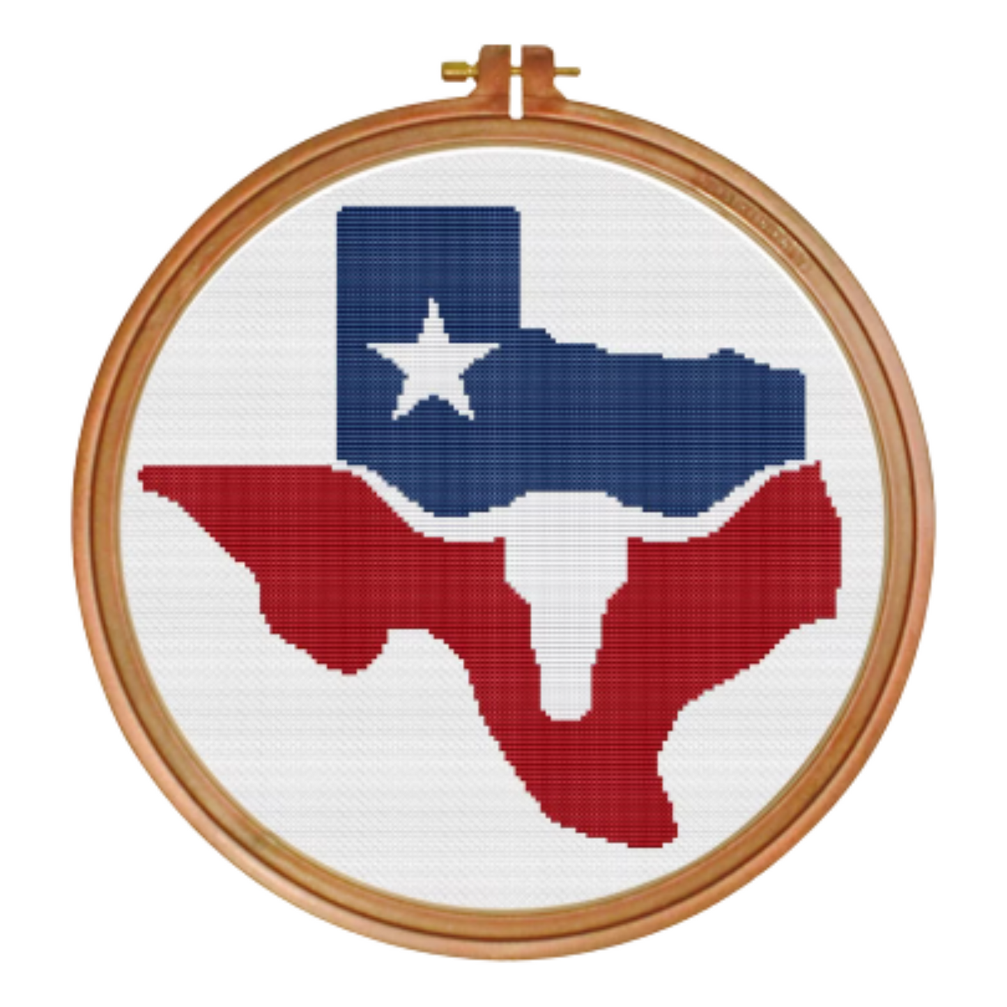 Texas Flag cross stitch PDF pattern | Texas Decor | Patriotic Embroidery