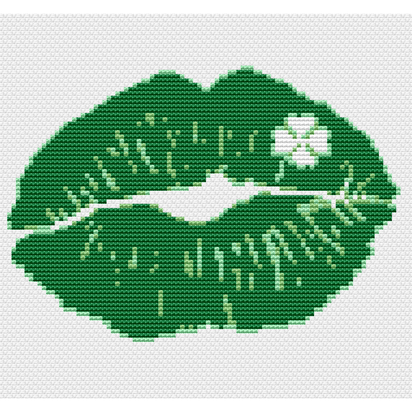 Kiss Cross Stitch Pattern | Monochrome Cross Stitch Pattern |PDF instant download