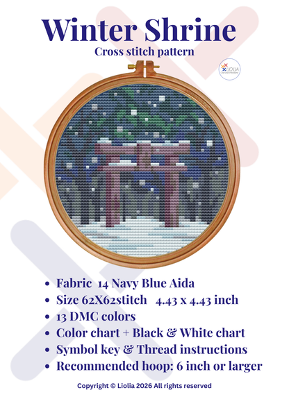 Winter Shrine — Cross Stitch Pattern