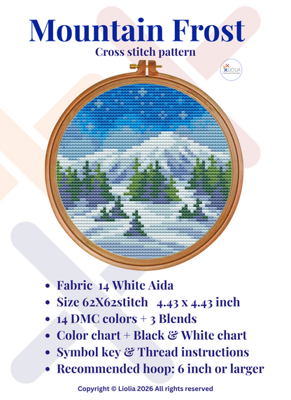 Mountain Frost — Cross Stitch Pattern