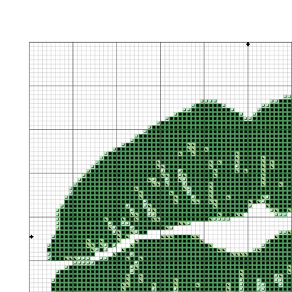Kiss Cross Stitch Pattern | Monochrome Cross Stitch Pattern |PDF instant download