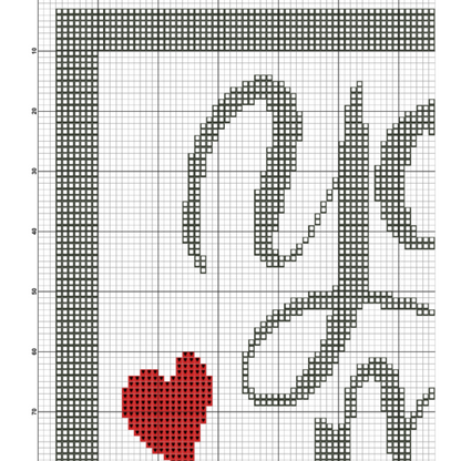 Quotes and signs cross stitch pattern | Love cross stitch embroidery | Inspirational cross stitch quote