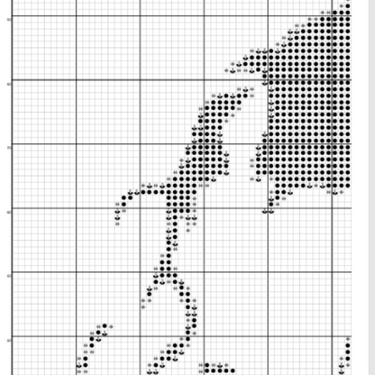 Michael Jackson Cross Stitch Pattern, Digital PDF Download, Monochrome Blackwork, Instant Download PDF