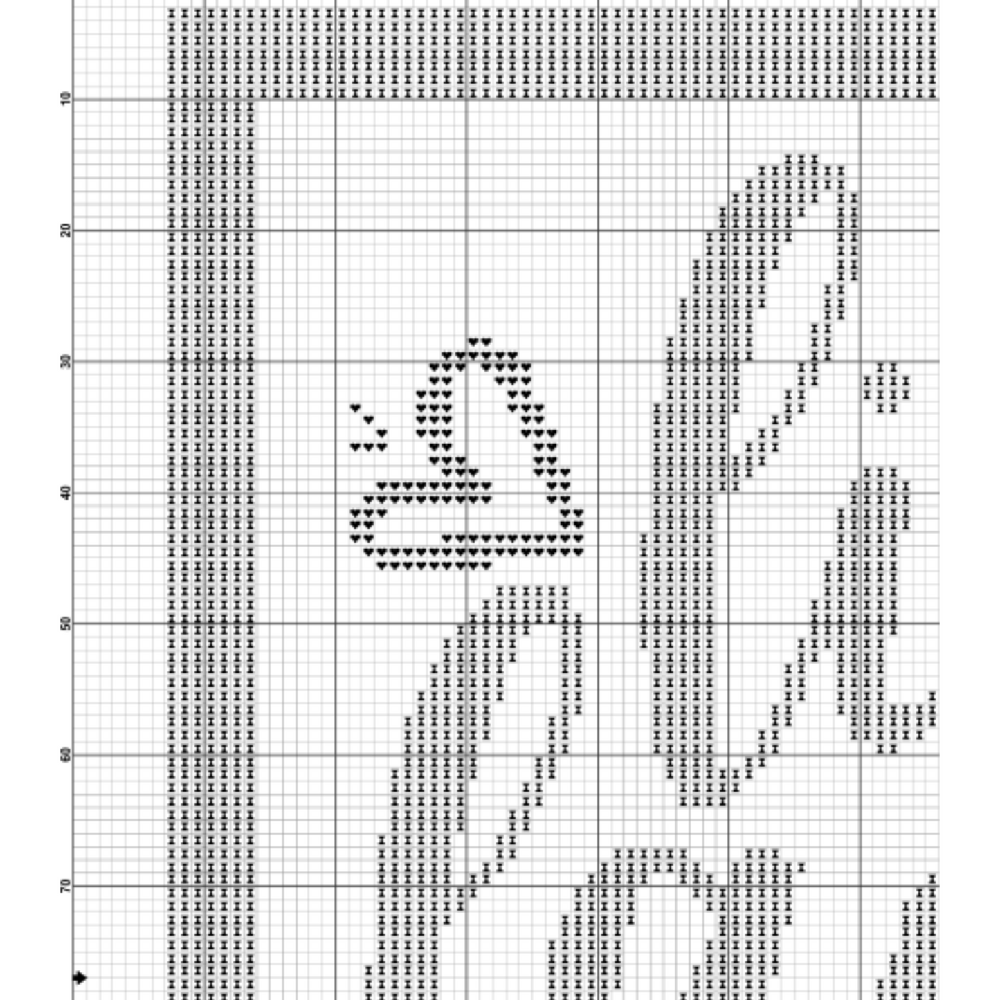Live Laugh Love cross stitch pattern | Digital PDF Instant Download |Easy Beginner Pattern