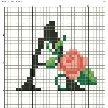 Floral Alphabet Cross Stitch Pattern | Complete A-Z & Numbers | Instant Download PDF