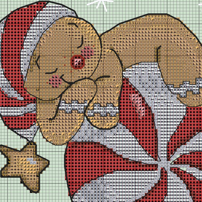 Christmas cross stitch pattern | cross stitch Christmas tree ornament Winter Holiday decor| PDF cross stitch | Instant download