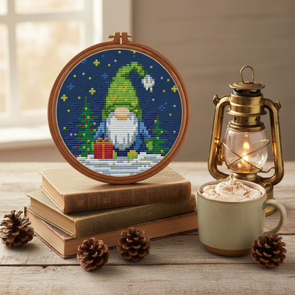 Christmas Gnome Cross Stitch Pattern - Digital Download