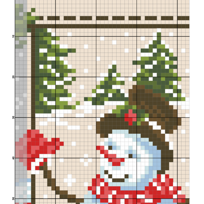 Christmas cross stitch sampler, Winter primitive sampler, Christmas cross stitch, Christmas Sampler Cross Stitch Pattern, X Stitch Chart, Snowman Cross Stitch Embroidery