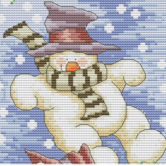 Snowmen Stocking Christmas Stocking | Snowmen PDF Counted cross stitch pattern | Christmas Digital cross stitch chart | Christmas Eve PDF cross stitch pattern