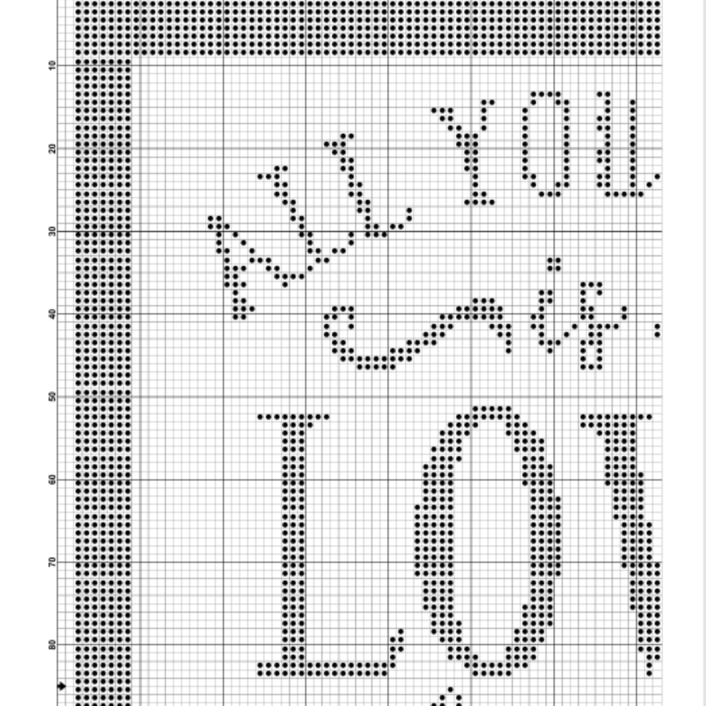 Love Tea Cross Stitch Pattern | PDF Instant Download |Modern Cross Stitch Pattern
