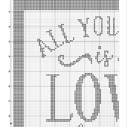 Love Tea Cross Stitch Pattern | PDF Instant Download |Modern Cross Stitch Pattern