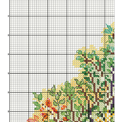 Cat House Cross Stitch Pattern | Modern Cross Stitch | Digital Download | Pet Lover Gift | Pattern Keeper PDF