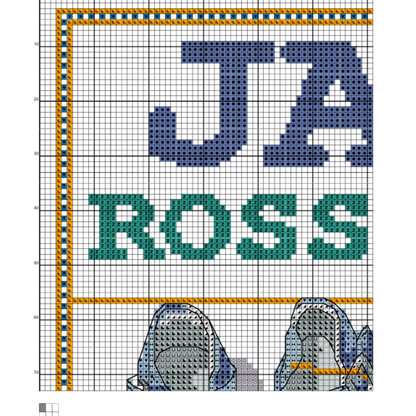 Birth announcement modern cross stitch pattern, baby, personalized, boy girl nursery decor, counted, chart, gift DIY, digital PDF