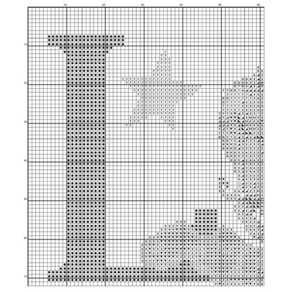 Unicorn Love Cross Stitch Pattern - Instant Download