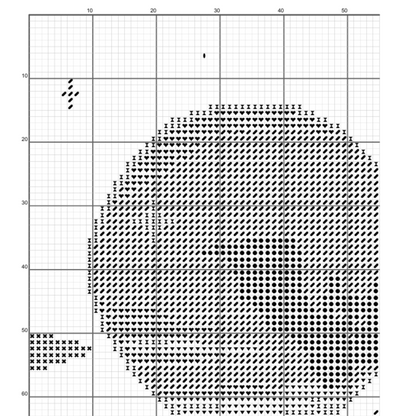 Halloween Night Out cross stitch pattern, Halloween DIY kit, wall decor