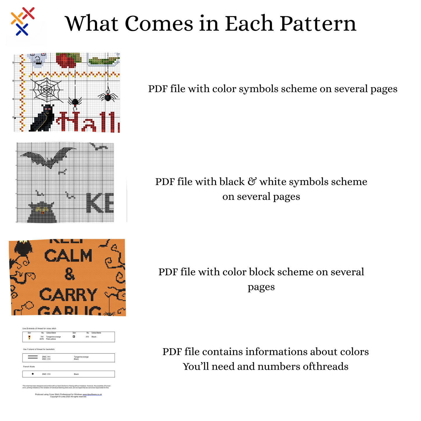 Funny Halloween Cross Stitch pattern | Halloween cross stitch | Instant Download PDF| Monochrome cross stitch
