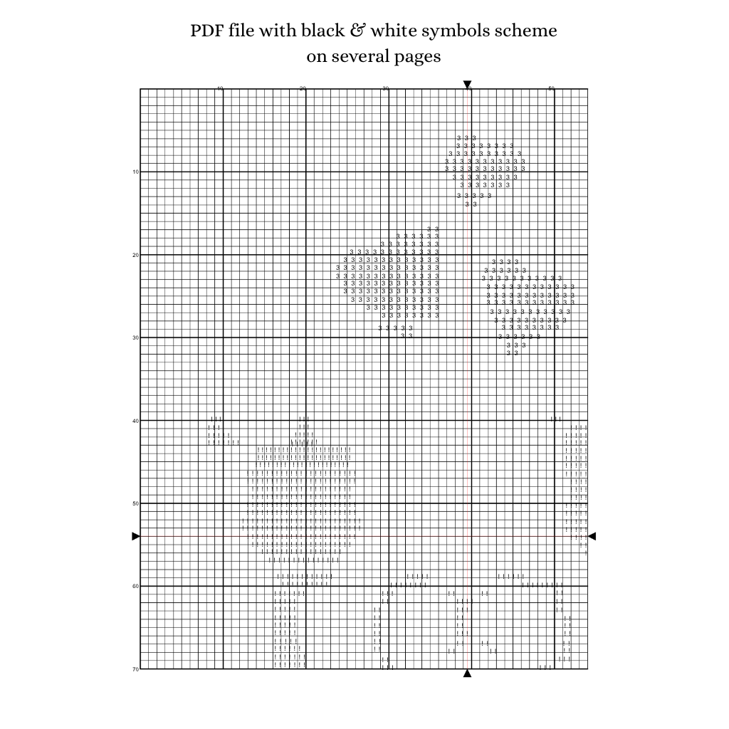 Cats love cross stitch pattern, Instant download, Monochrome cross stitch pattern, Cross stitch PDF