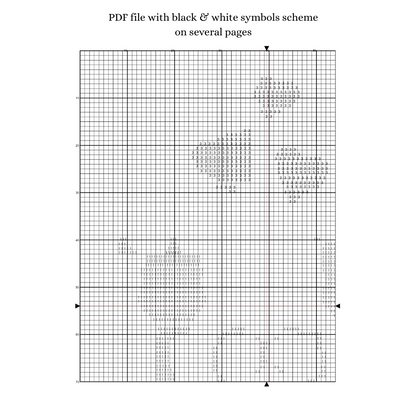 Cats love cross stitch pattern, Instant download, Monochrome cross stitch pattern, Cross stitch PDF