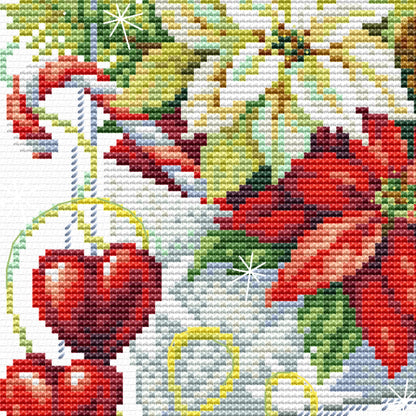 Christmas Wishes PDF Counted cross stitch pattern Holiday Digital cross stitch chart Christmas PDF cross stitch pattern