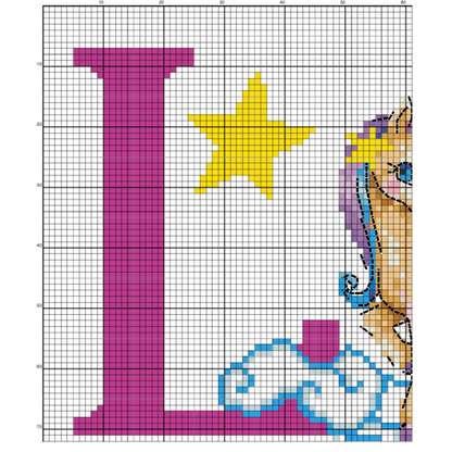 Unicorn Love Cross Stitch Pattern - Instant Download