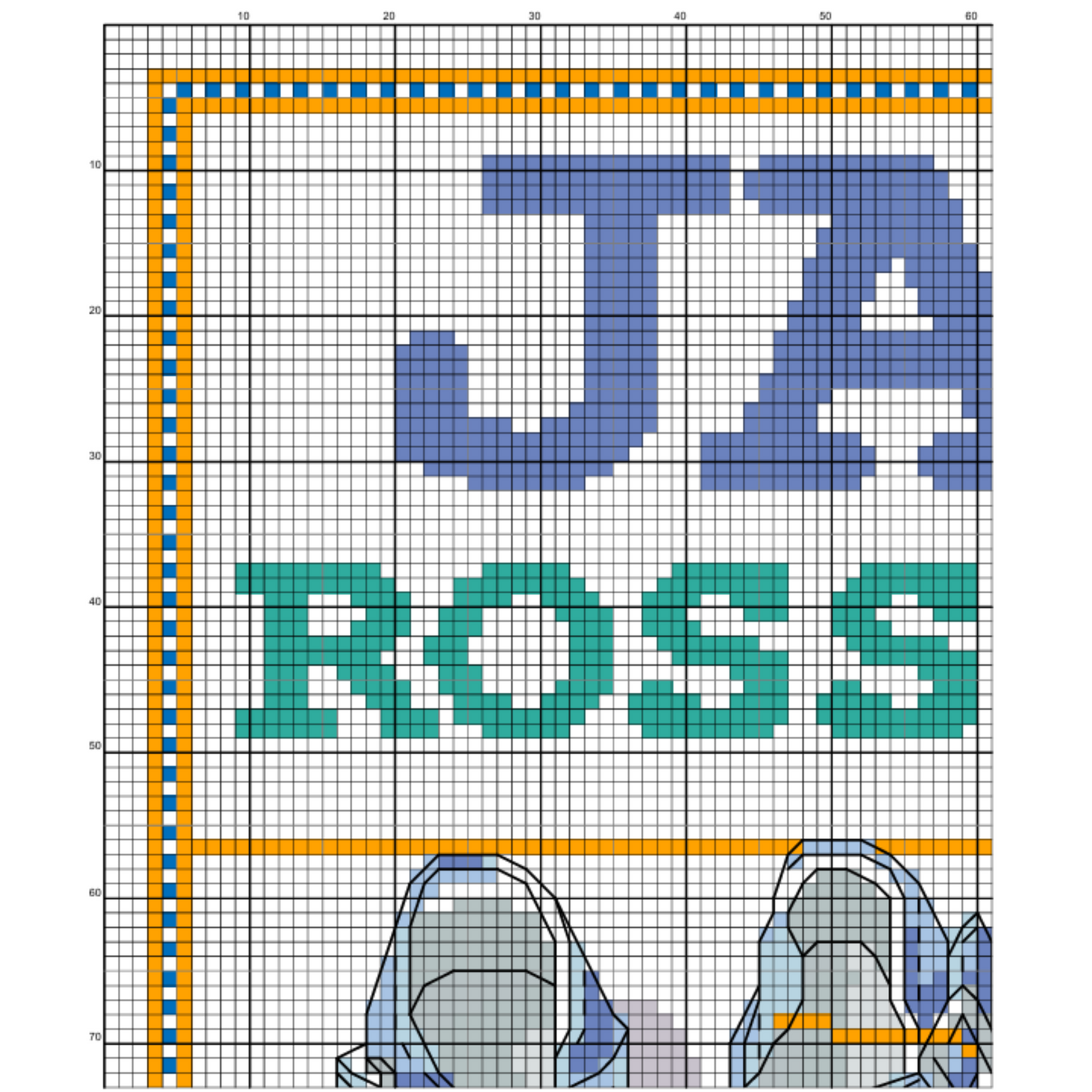 Birth announcement modern cross stitch pattern, baby, personalized, boy girl nursery decor, counted, chart, gift DIY, digital PDF