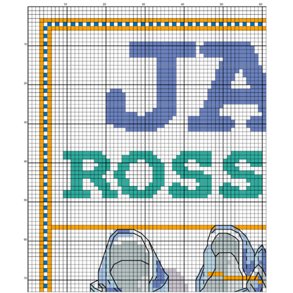 Birth announcement modern cross stitch pattern, baby, personalized, boy girl nursery decor, counted, chart, gift DIY, digital PDF