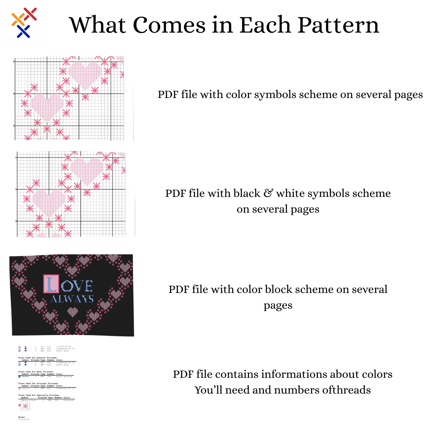 Cross stitch pattern Heart Sampler, romantic cross stitch, monochrome embroidery, PDF, printable cross stitch chart, sampler cross stitch