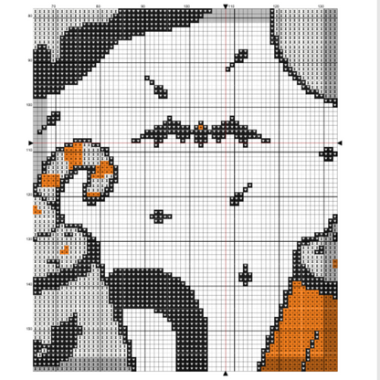 Spooky Cups Cross Stitch pattern | Halloween cross stitch | Instant Download PDF