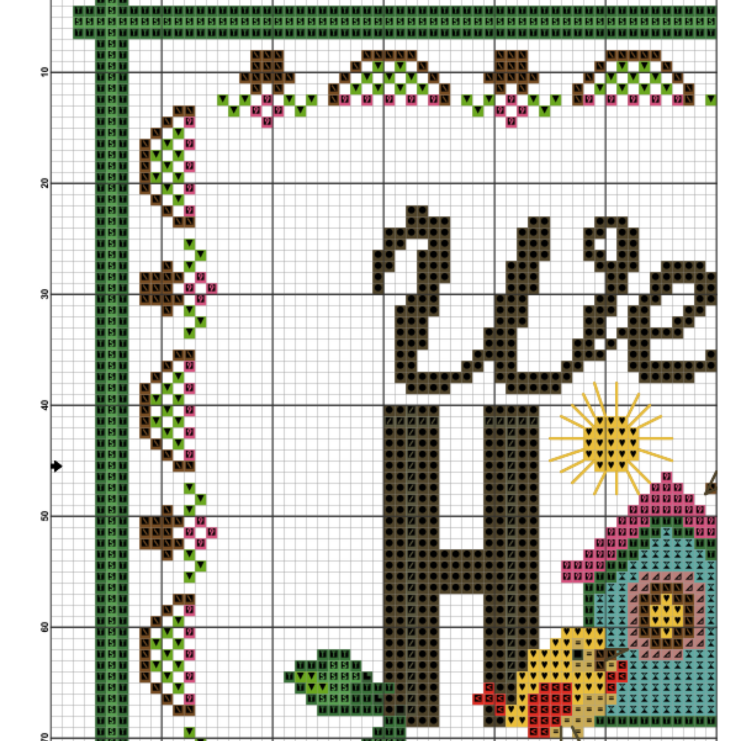 Welcome Home Cross Stitch PDF | Instant Download | Cute Counted Cross Stitch Chart