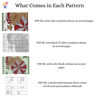 Christmas cross stitch pattern | cross stitch Christmas tree ornament Winter Holiday decor| PDF cross stitch | Instant download