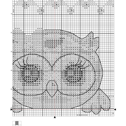 Owl Cross Stitch Pattern PDF - Baby Birth Announcement Sampler - Instant Download