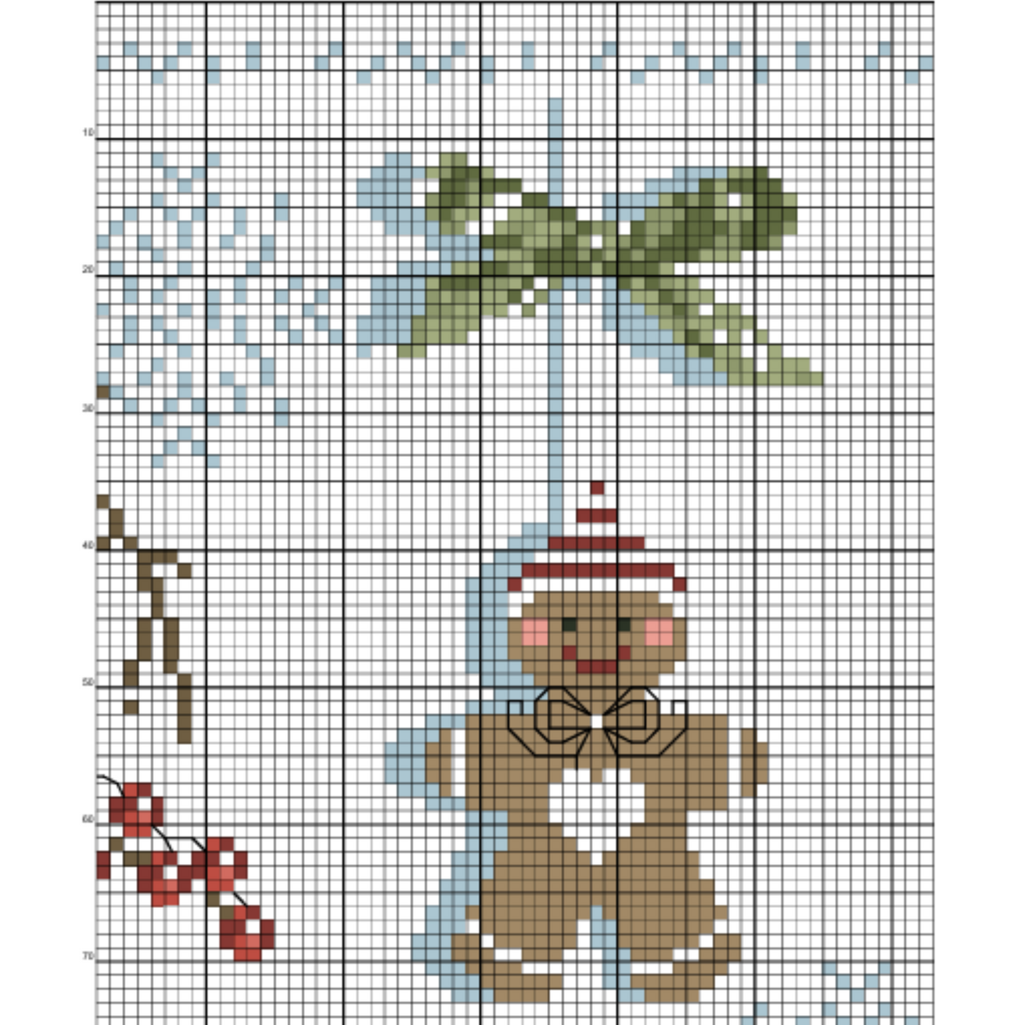 Christmas Sampler Cross Stitch Pattern, X Stitch Chart, Snowman Cross Stitch Embroidery, Winter X Stitch Instant Download PDF
