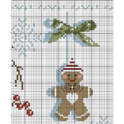 Christmas Sampler Cross Stitch Pattern, X Stitch Chart, Snowman Cross Stitch Embroidery, Winter X Stitch Instant Download PDF