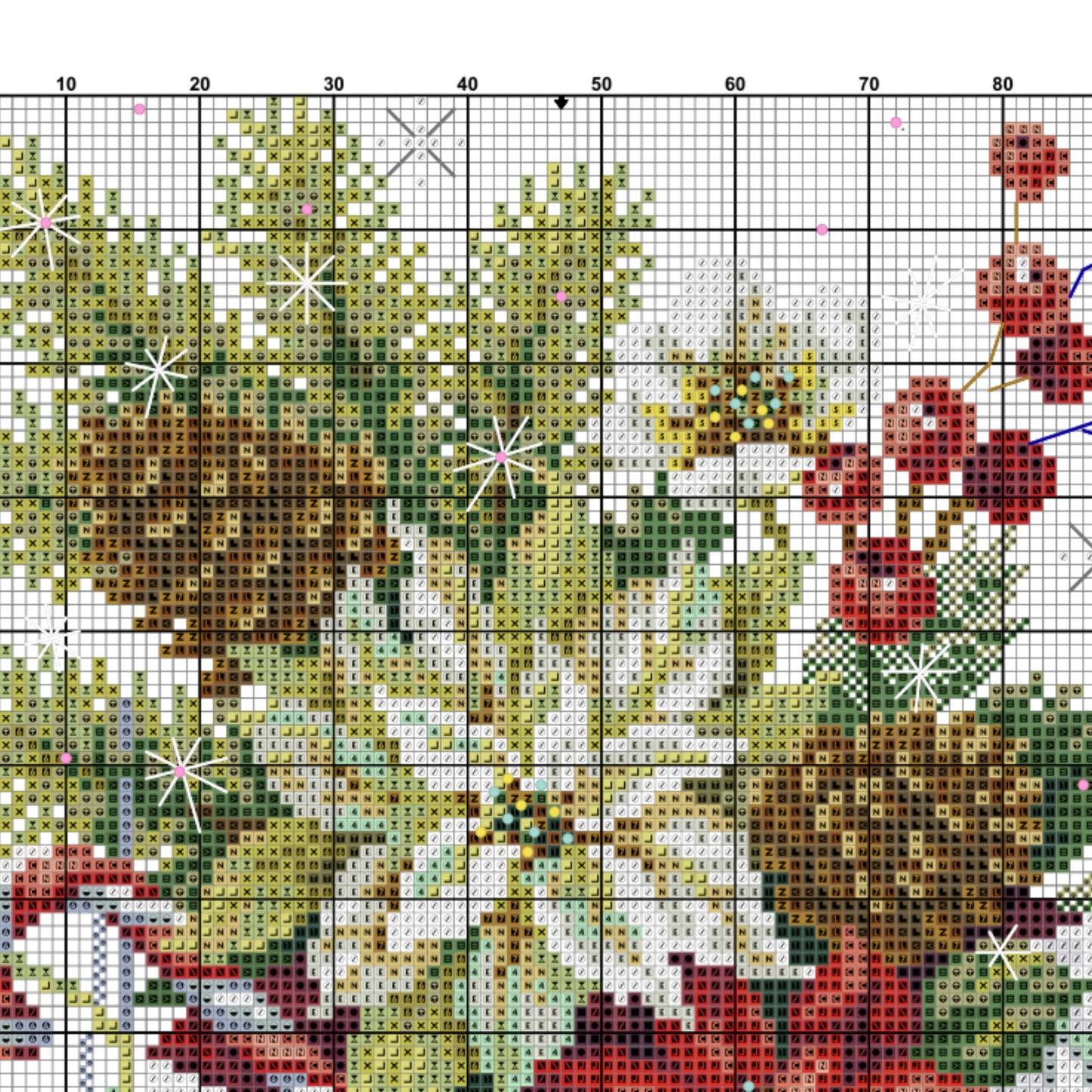 Christmas Wishes PDF Counted cross stitch pattern Holiday Digital cross stitch chart Christmas PDF cross stitch pattern