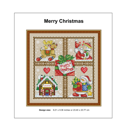 Christmas Sampler Cross Stitch Pattern, Christmas Ornaments Embroidery Tutorial, PDF Instant Download, Mini Cross Stitch, Needlepoint Chart