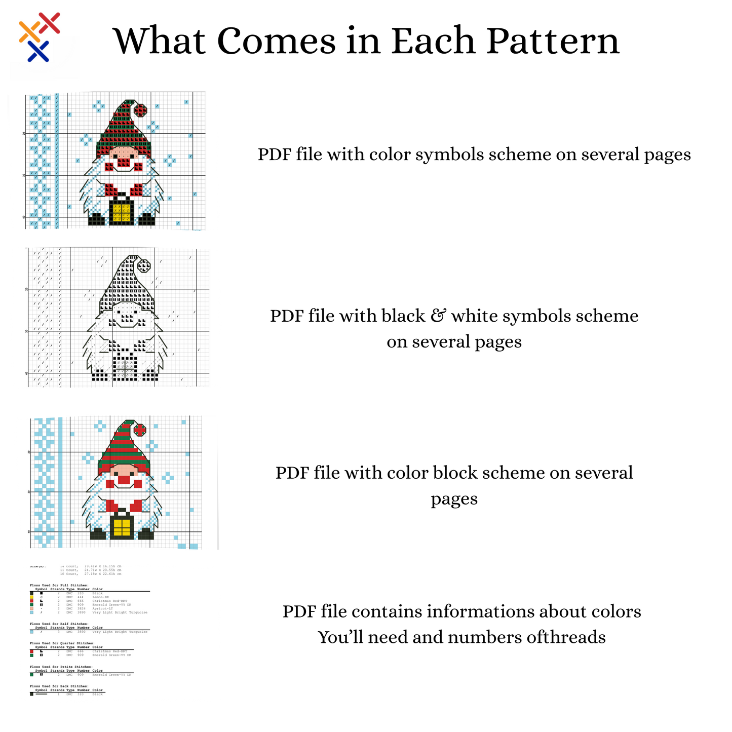 Christmas gnome, Cross stitch, Christmas cross stitch, Gnomes cross stitch, Modern cross stitch